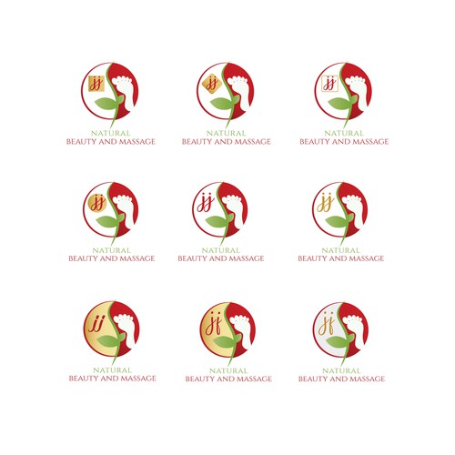 Oriental style design logo for foot and body massage