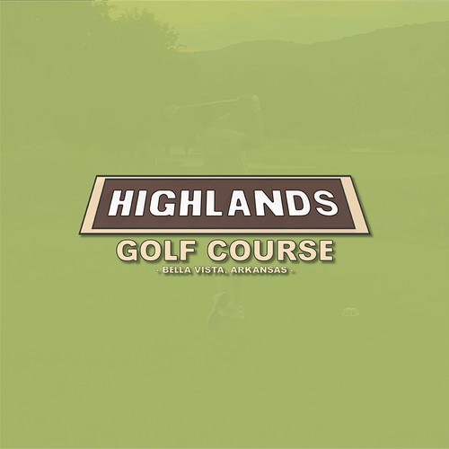 Logo for the Highlands Golf Course in Arkansas. 