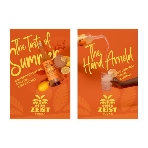 Zest Vodka Table Tent