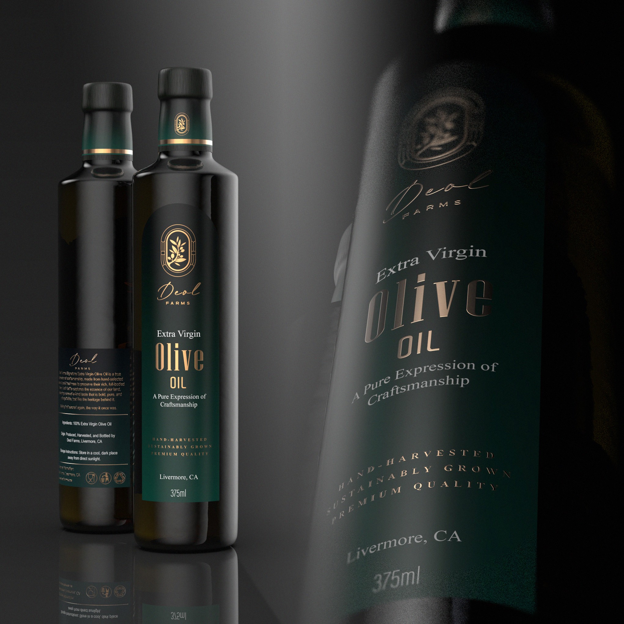 Packaging for organic olive oil