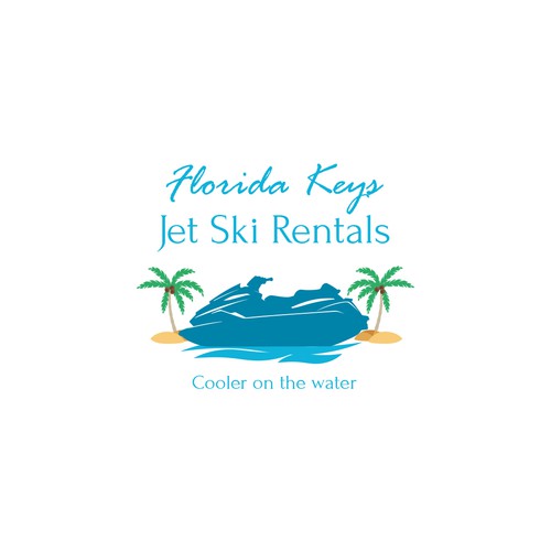 Logo for a jet ski rentals.