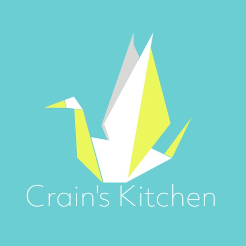 origami crane logo