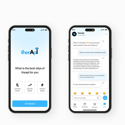 Therapi AI Mobile App Design
