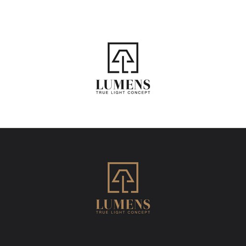 Luxury light store logo