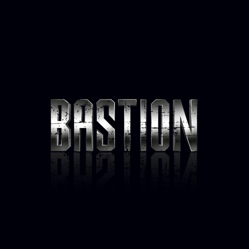 Bold metalic logo for "Bastion"