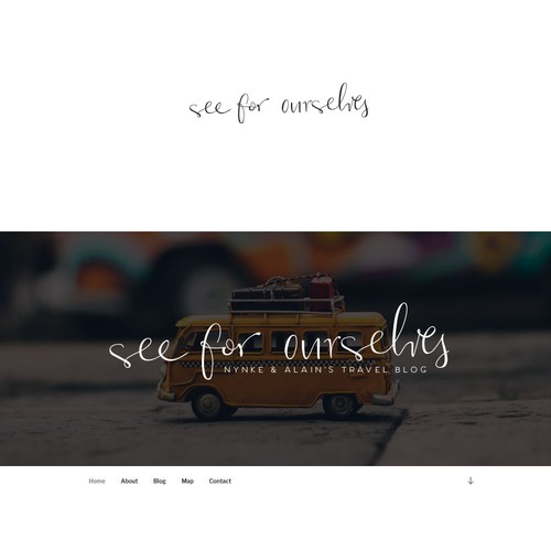 Loog design for travel blog