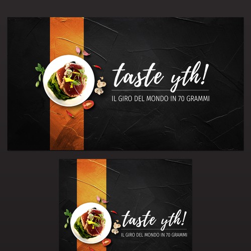 Banner design for tasting event