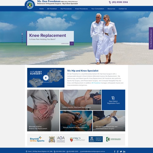 Orthopedic Surgeon Web design