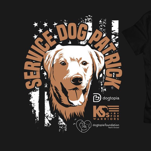 Tshirt design for service dog