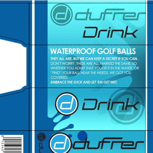 Package design for sleeve of golf balls