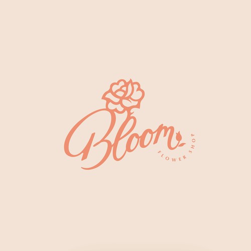 Logo concept for flower shop