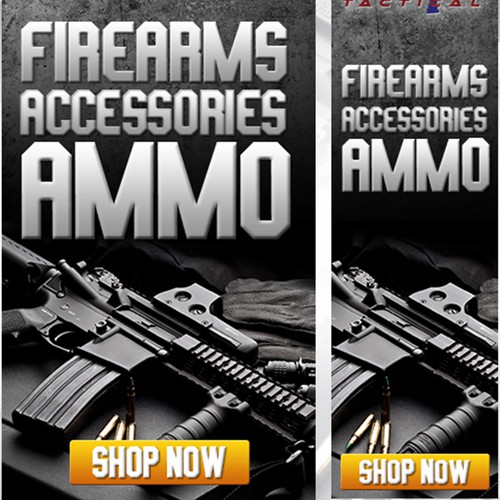 Web Advertising Banners for Tactical Firearms Retailer