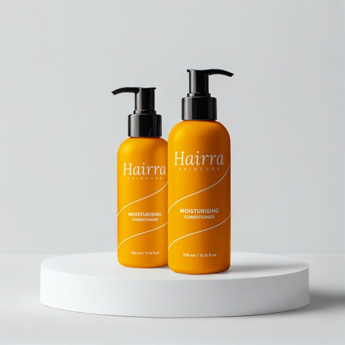 Skincare Packaging Design for "Hairra" Brand