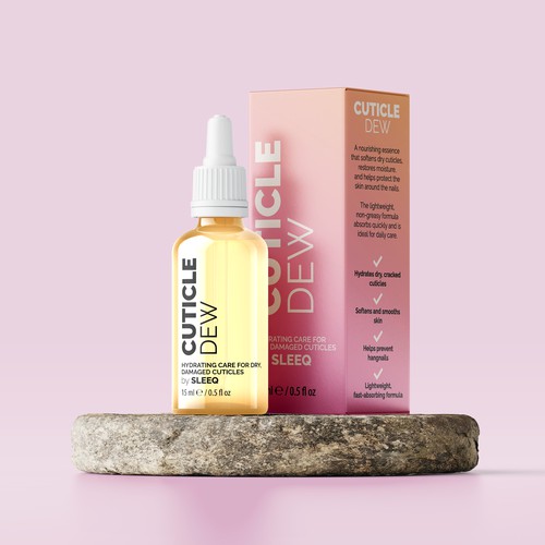 Cuticle Dew Packaging and Label
