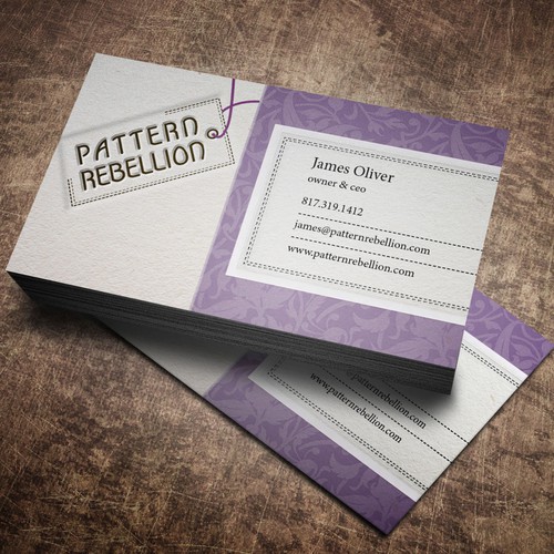 Create the next stationery for Pattern Rebellion