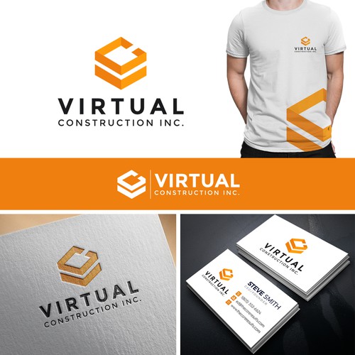 Virtual Construction Logo & Business Card