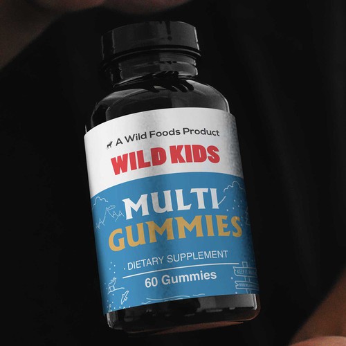 supplement label design