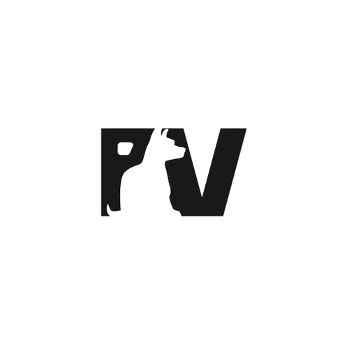 Create me a simple logo with the  letters P V  in the logo 