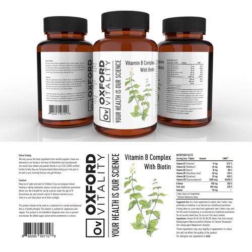 Oxford Vitality Label