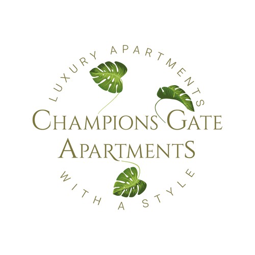 Champions Gate Apartments logo concept