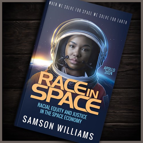 Race in Space Book Cover Design