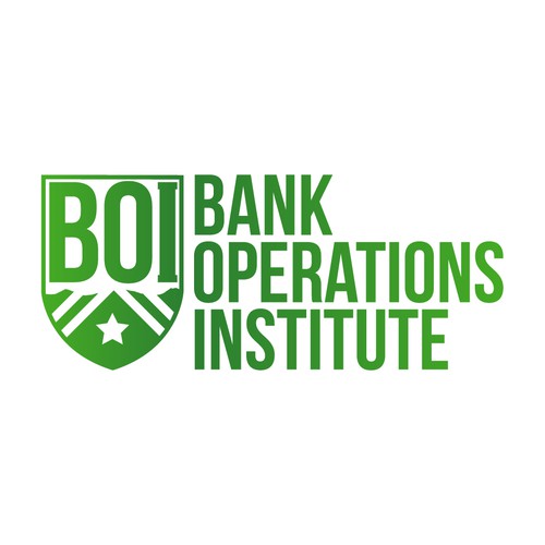 Winning design for Bank Operations Institute.