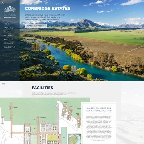 Web design for Corbridge Estates