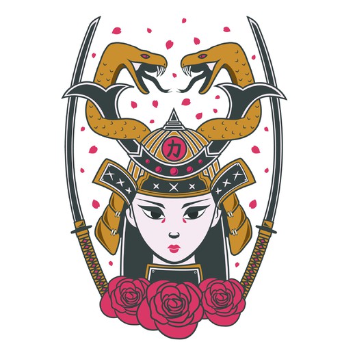 Female Samurai illustration