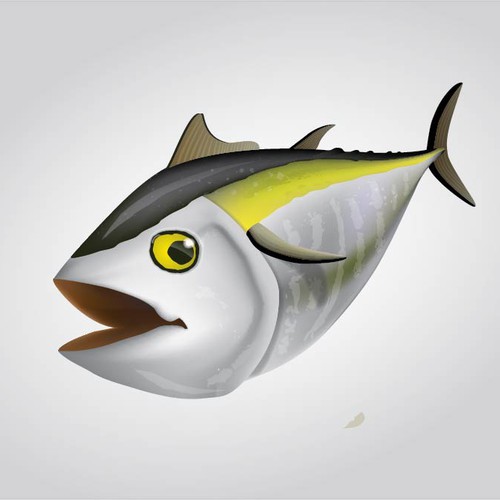 Saltwater Sport Fish design - Blackfin Tuna - for tournament flyer and tshirts.