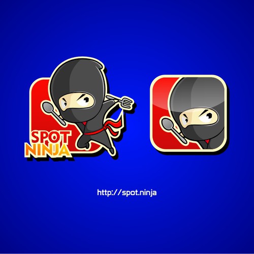 "Spot Ninja" needs a character & logo for site that recommends whereto dine!