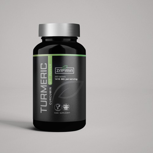 Modern & Bold supplement  Label  design