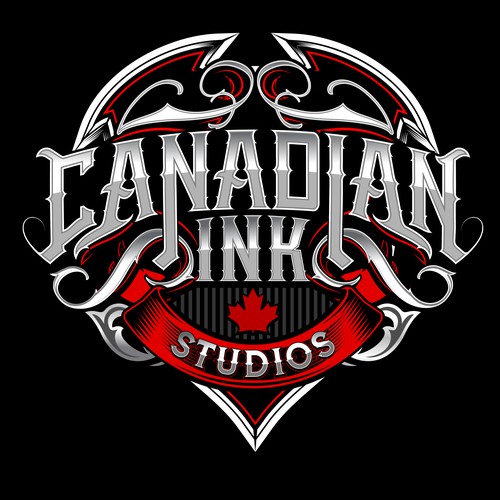 Typography logo design for Canadian Ink Studio