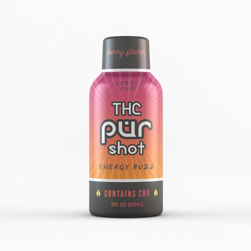 Label Design For THC Energy Shot