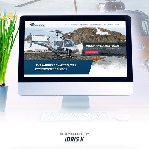 Ultimate aviation website design