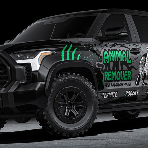 Pest control truck wrap