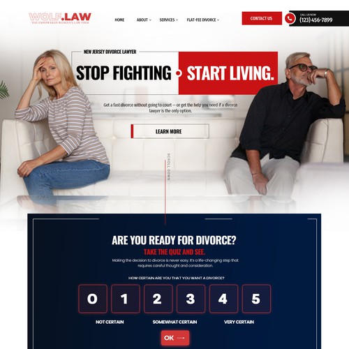 Divorce lawfirm website design