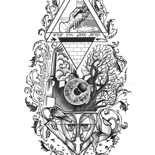 Pink Floyd inspired tattoo needed for Floyd!!