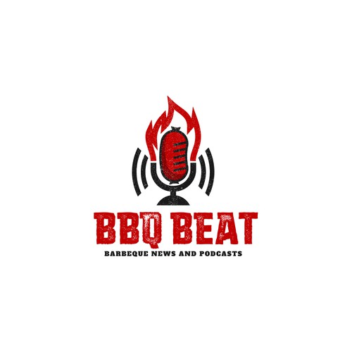 Logo for BBQ-themed podcast