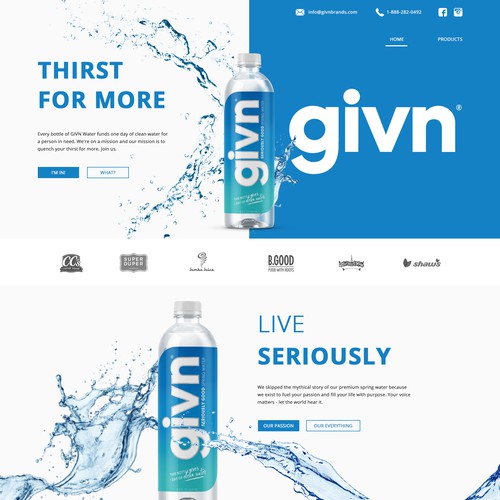 Web Design Concept for givn