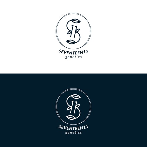 seventeen 11 genetics logo design