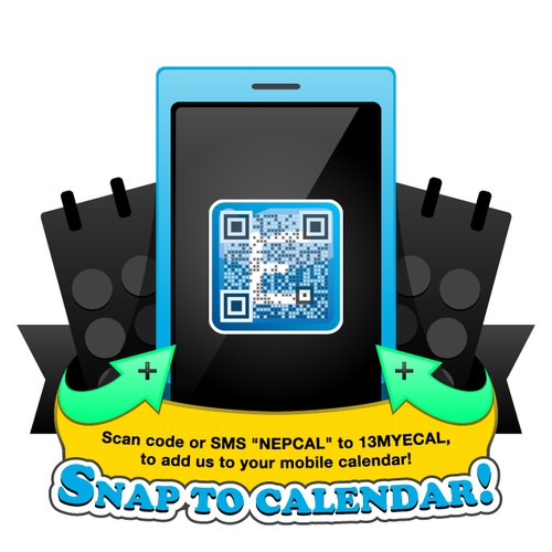 Mobile icon for an e-calendar