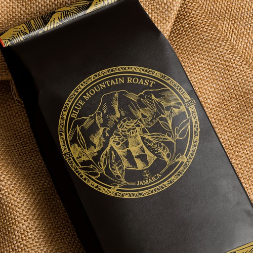 Logo for the Blue Mountain Roast coffee company