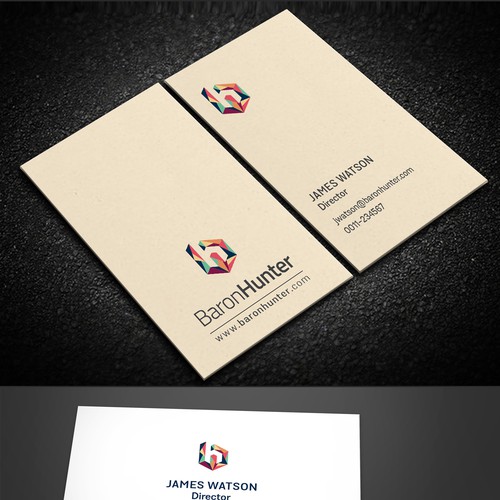 Design creative business cards for a creative consulting company