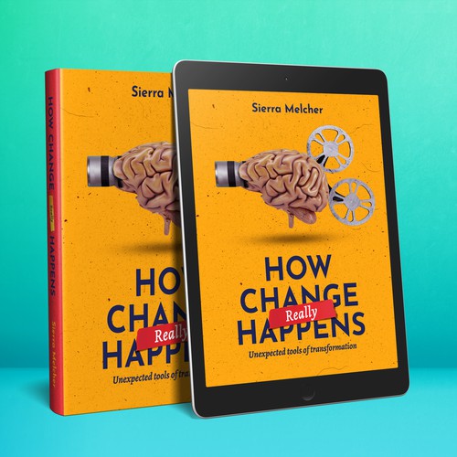 Design concept for motivational book about how transformation happens