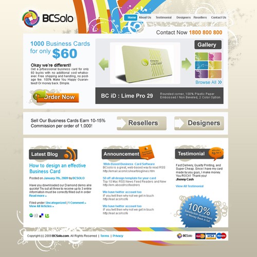 BCSolo needs a fun, sexy, state-of-the-art website design