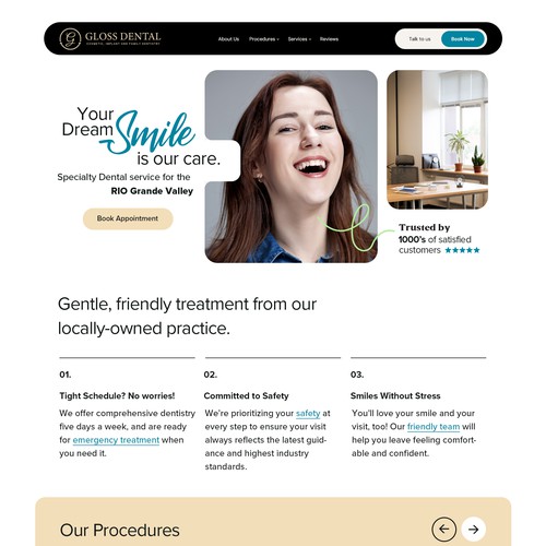 Gloss Dental website