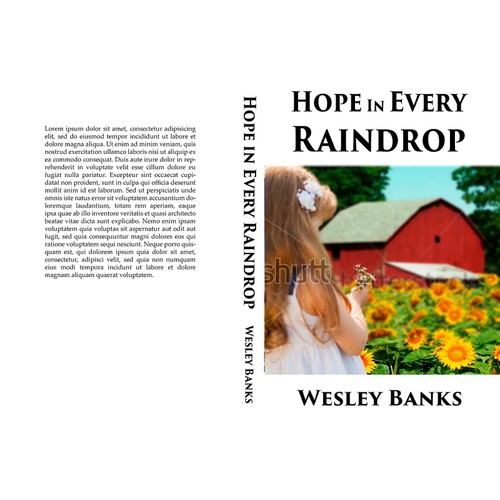 Created country themed Cover for Book "Hope In Every Raindrop"