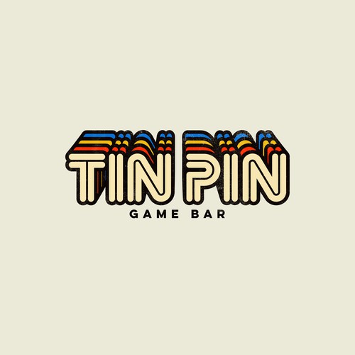Retro logo for an Arcade Bar & Game Room 