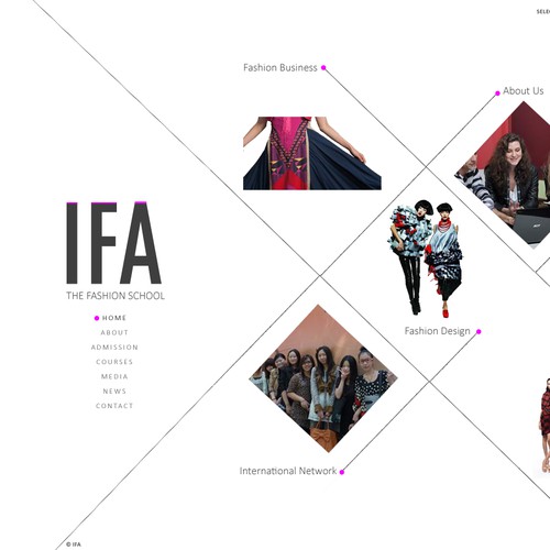 Designing the website of a Fashion School