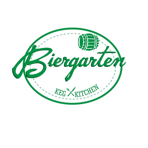 logo concept for biergarten